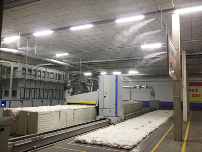 纺织车间安装工业加湿器